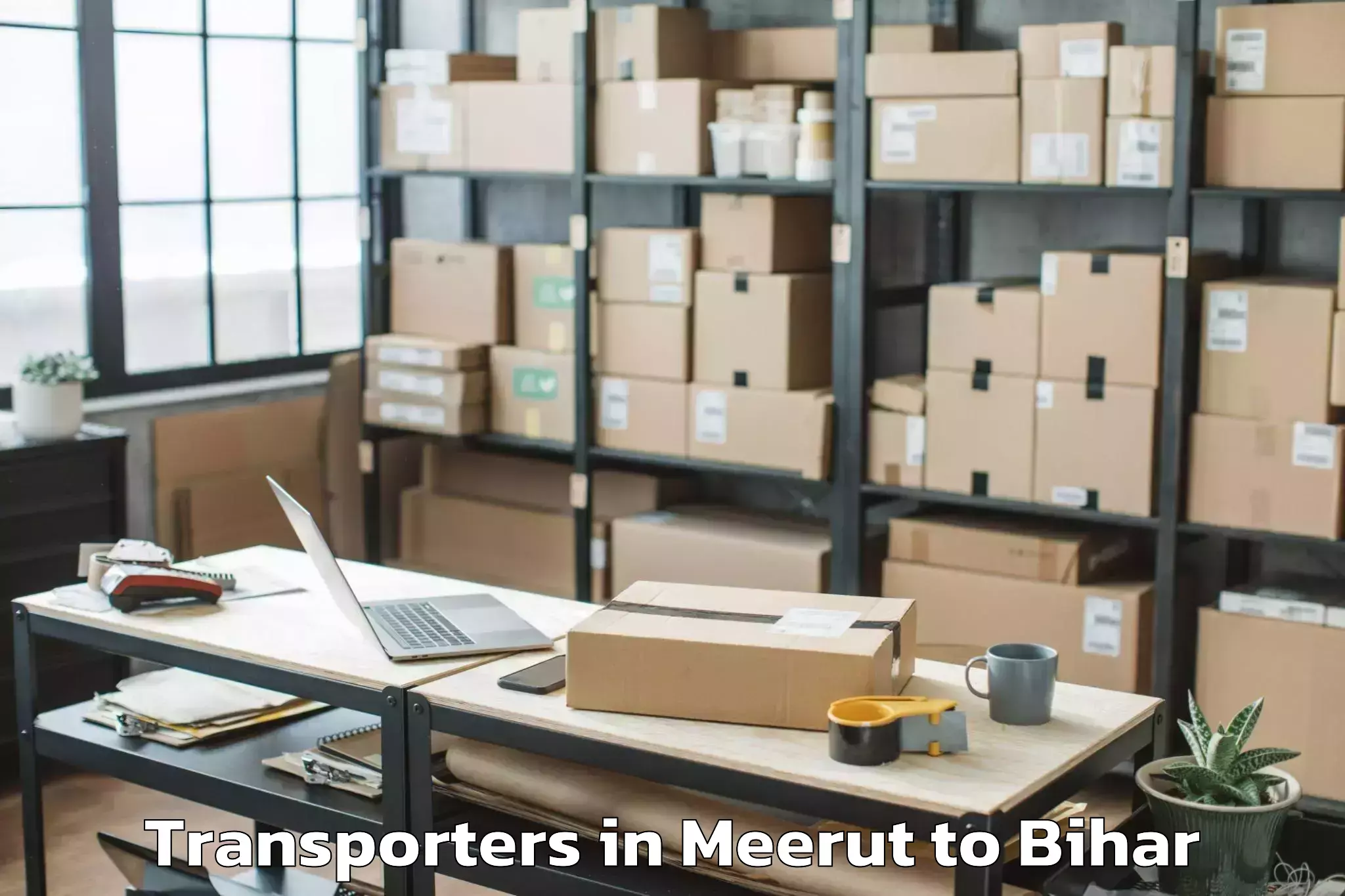 Book Meerut to Alamnagar Transporters Online